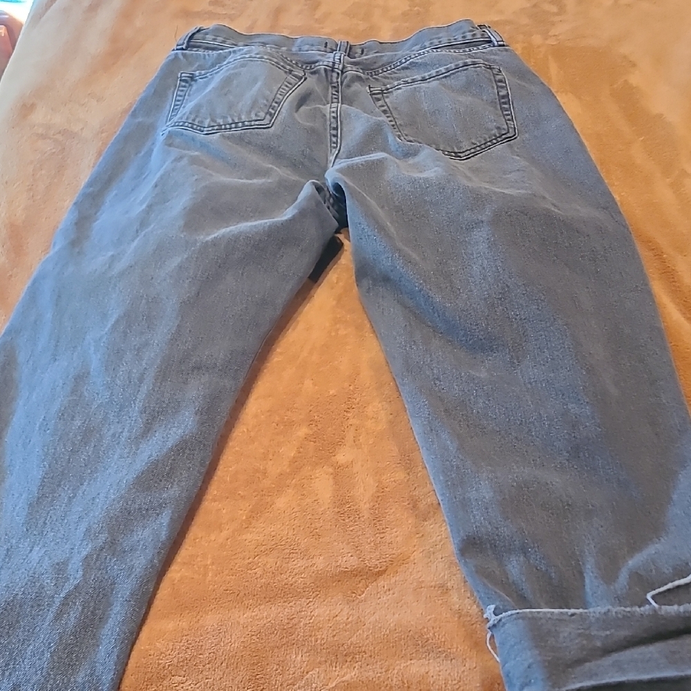 Forever 21 Cropped Ankle Jeans in Washed Black Size 28 - Picture 7 of 7